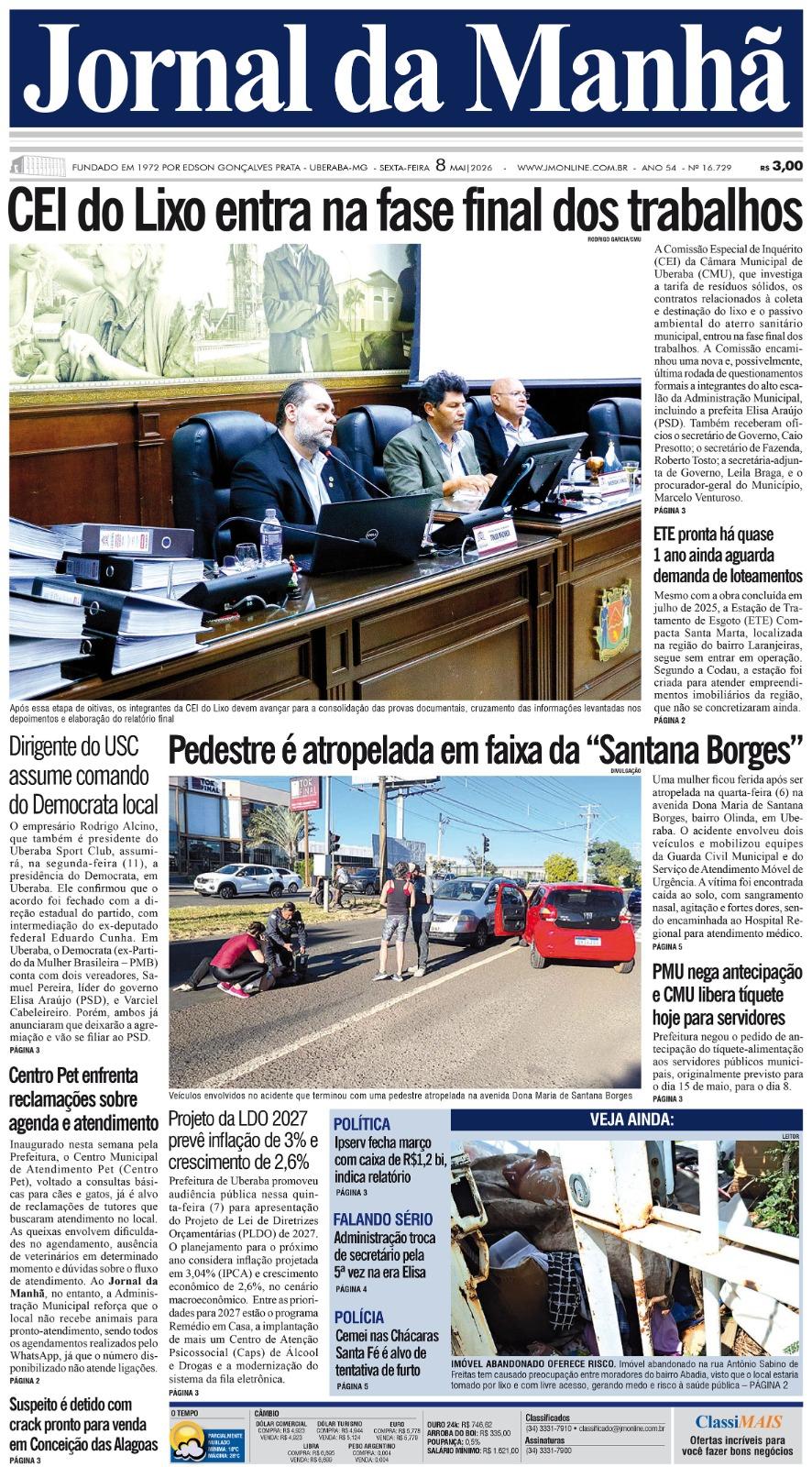 Edição do dia - 08/05/2026