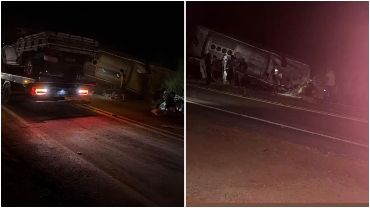 Seis viaturas do Corpo de Bombeiros foram mobilizadas para a ocorrência (Foto/Divulgação/Diamantina Notícias 24h/Imagens cedidas)