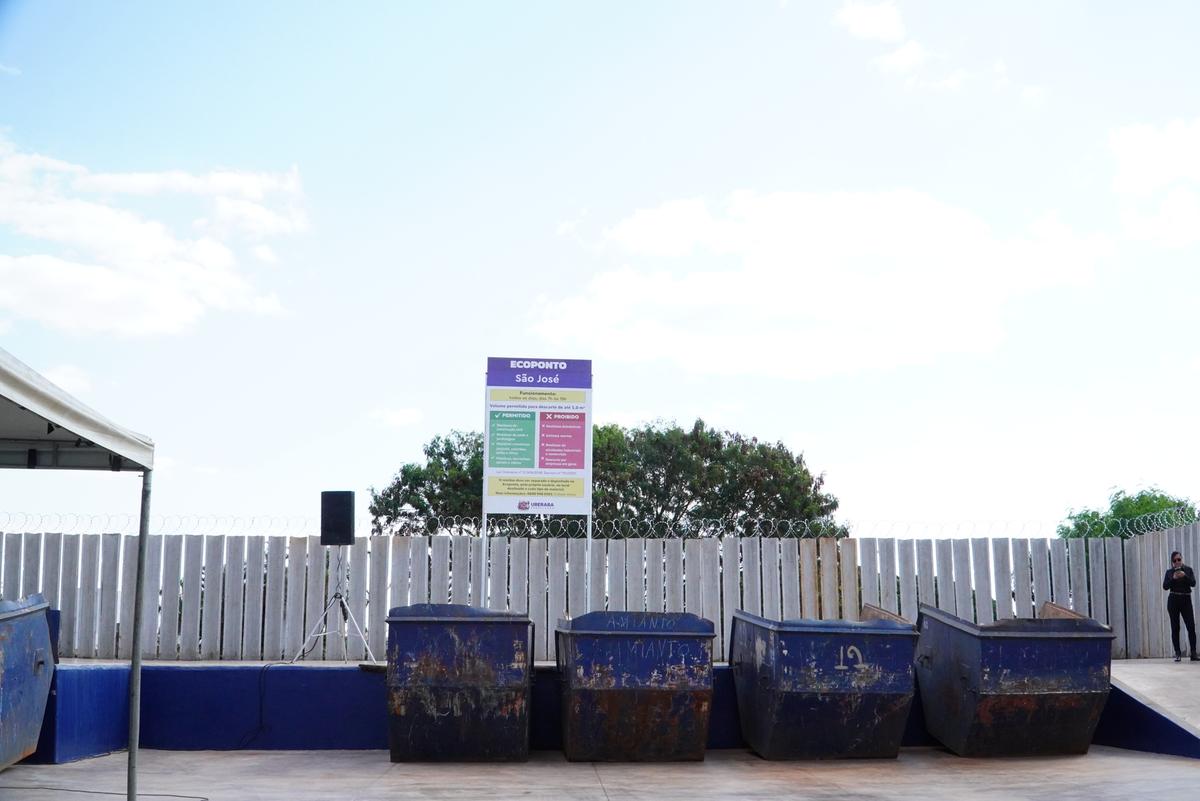 Ecoponto do Parque São José, reformado em 2024, é um dos 11 a serem administrados pela empresa vencedora da licitação (Foto/Divulgação)