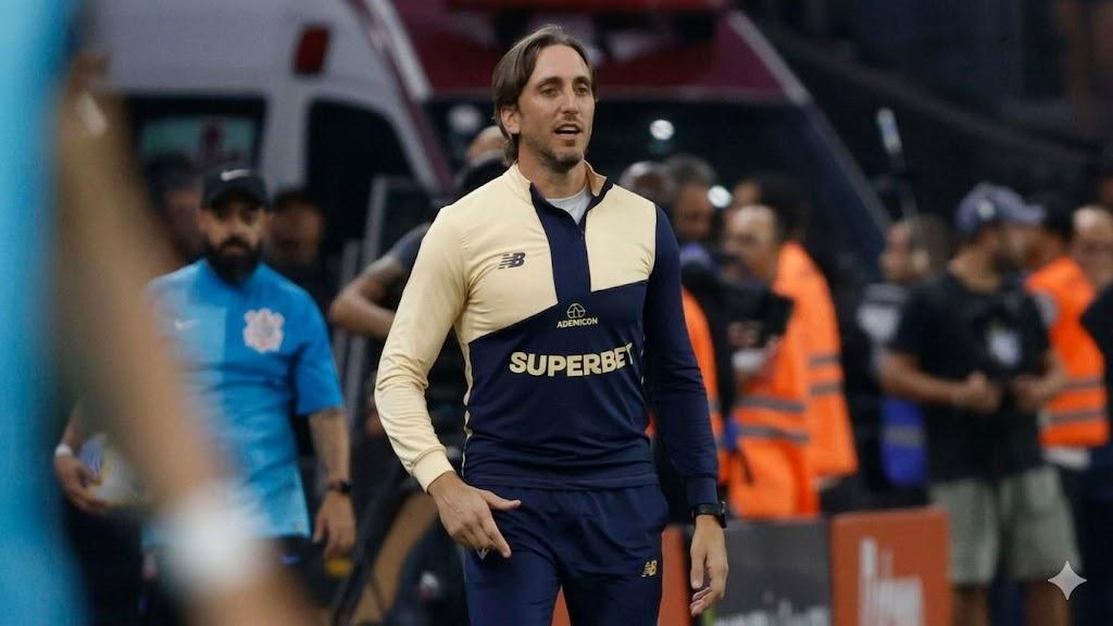 Zubeldia, técnico do Fluminense, chega pressionado. O time não vence há 2 rodadas pelo Brasileirão. (Foto/Rubens Chiri – SPFC)
