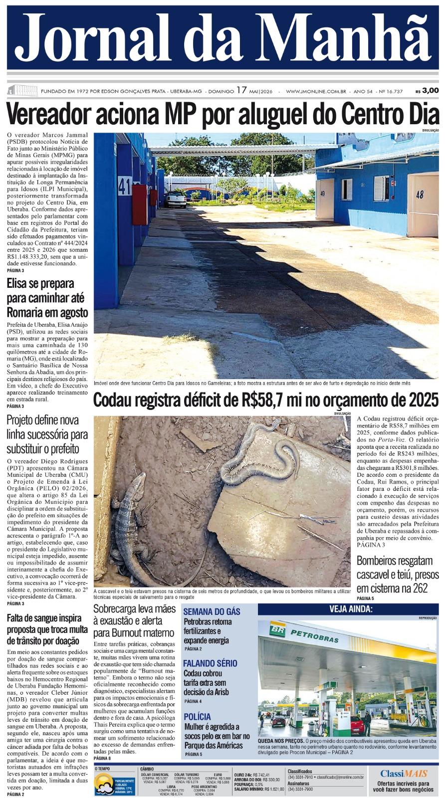 Edição do dia - 17/05/2026