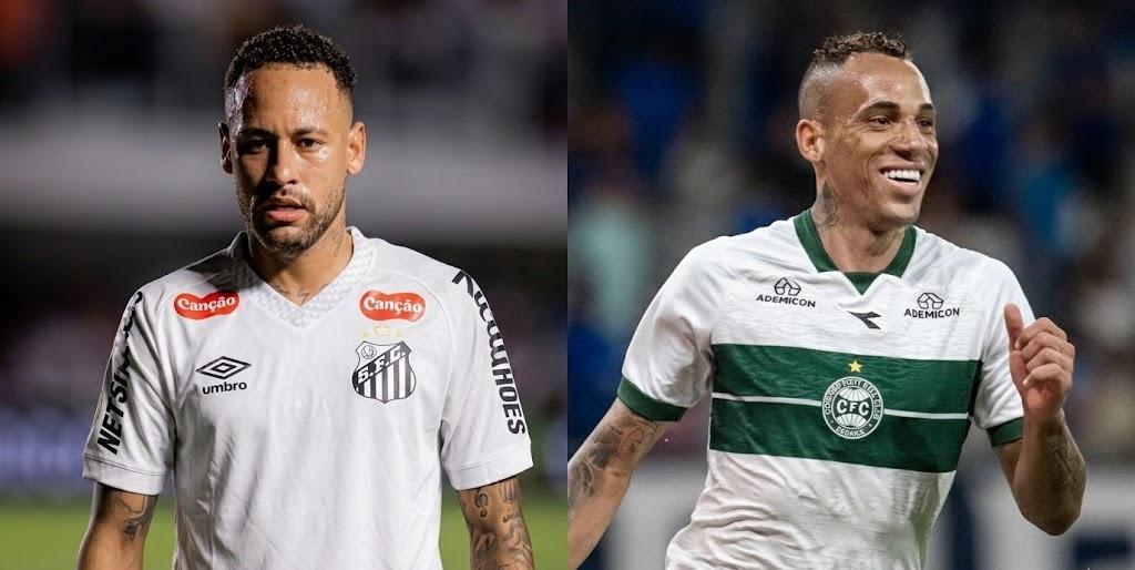 Quem foi ao estádio ver Neymar, viu Breno Lopes destruir a defesa santista. O cara jogou o fino da bola. (Foto/Montagem)