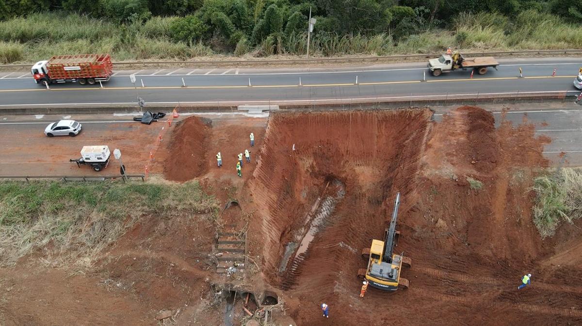 A Ecovias ainda não informou previsão de liberação da BR-050, no trecho em Uberaba (Foto/Divulgação/Ecovias)