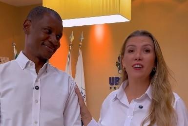 Prefeita Elisa Araújo e o vice-prefeito Mauricinho de Sá comentam expectativa por novos investimentos em postagem de rede social, antes do embarque dele para a China (Foto/Divulgação)