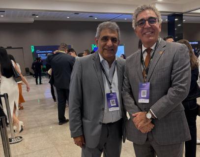 O ex-Presidente da OAB Sergipe, Cézar Brito, e Euseli dos Santos no Congresso da ExpoDireito 2026 (Foto/Reprodução/Instragram)