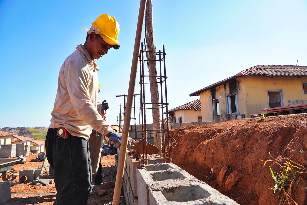 Construção das 540 unidades habitacionais do conjunto Alfredo Freire (Foto/ Lílian Veronezi/PMU)
