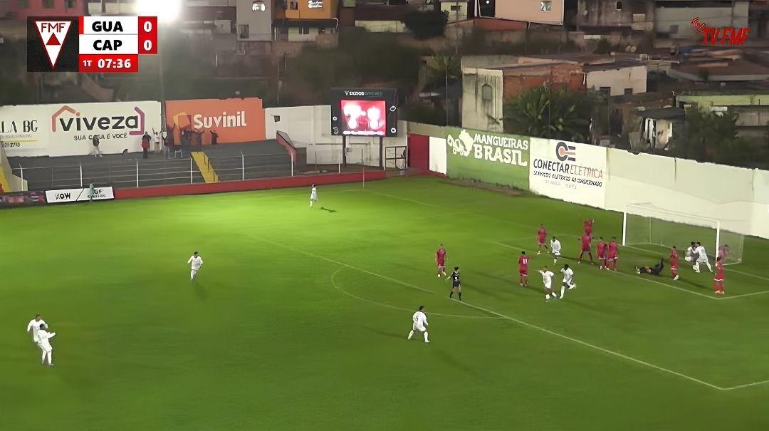 Barão comemora o primeiro gol da Patrocinense (Foto/André Luiz Costa - Módulo FM)