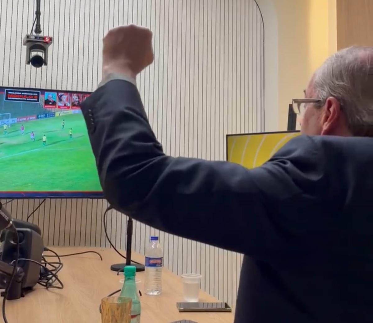 Primeiro gol do USC contra o Mamoré deixa eufórico Eduardo Cunha (Foto/Divulgação)
