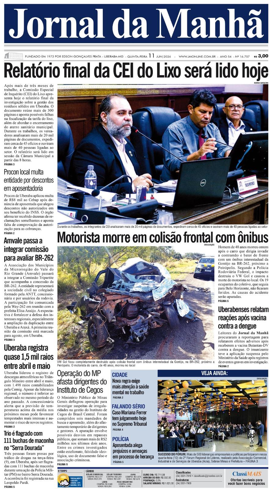 Edição do dia - 11/06/2026