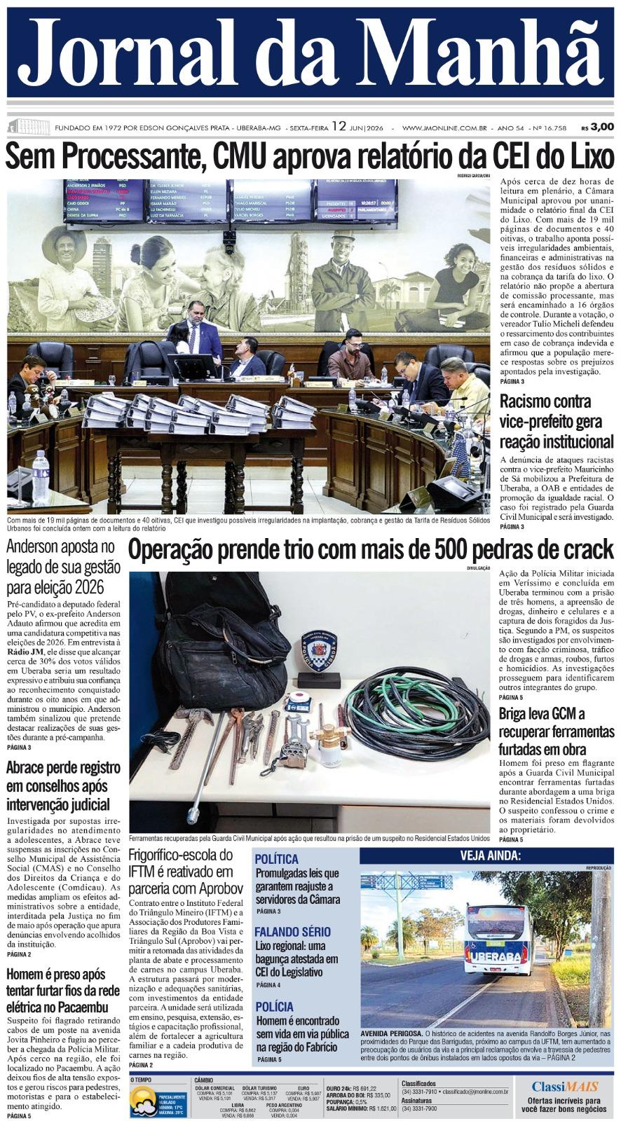 Edição do dia - 12/06/2026