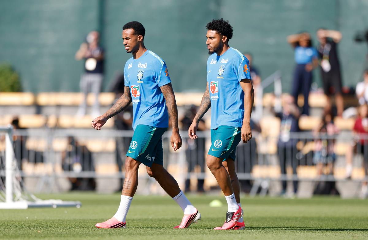Treino em Nova Jersey teve foco em bolas paradas e ajustes táticos antes da estreia brasileira no Mundial. (Foto/Raphael Ribeiro)