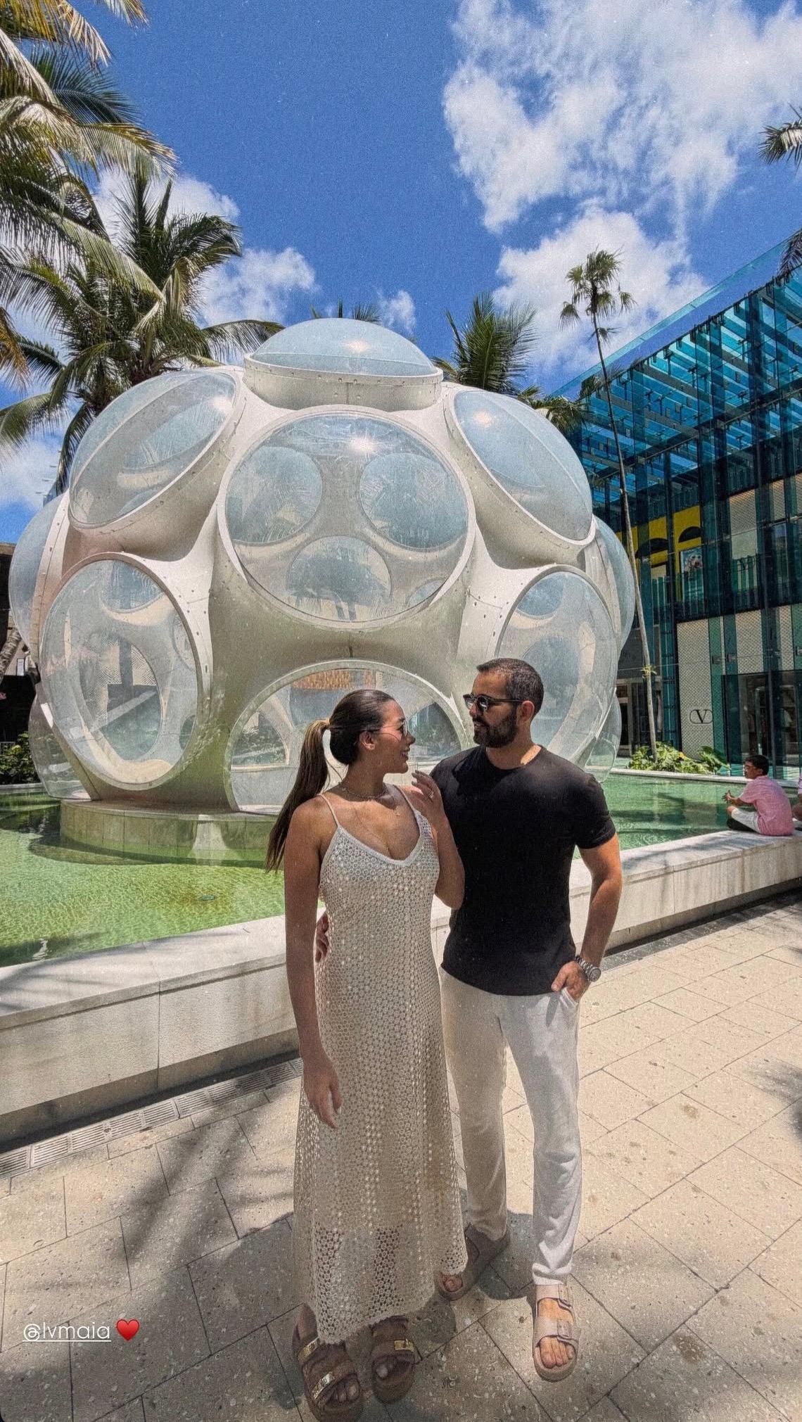 Brenda Matos e Leandro Maia curtem dias de descanso em Miami. (Foto/Divulgação)