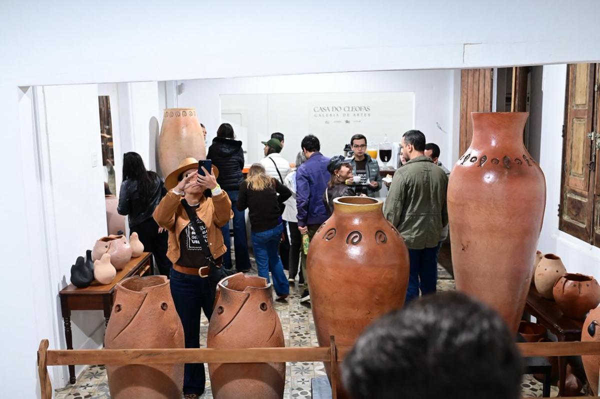Ateliê Hélio Siqueira e Paulo Miranda foi um dos lugares visitados e que integra a Rota dos Museus Orgânicos (Foto/André Santos/PMU)