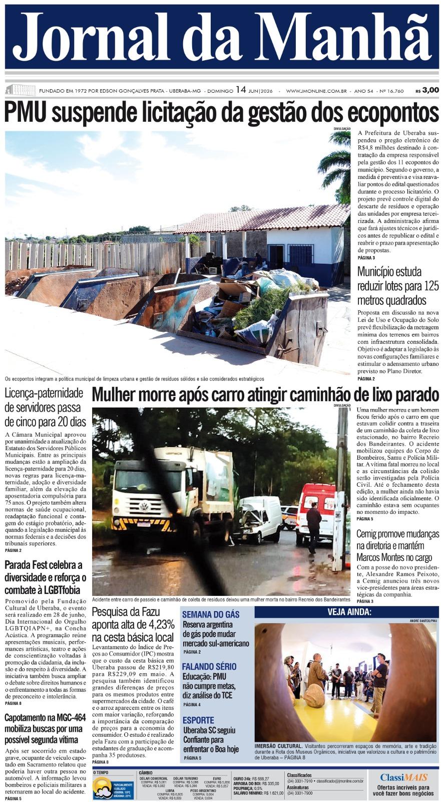 Edição do dia - 14/06/2026