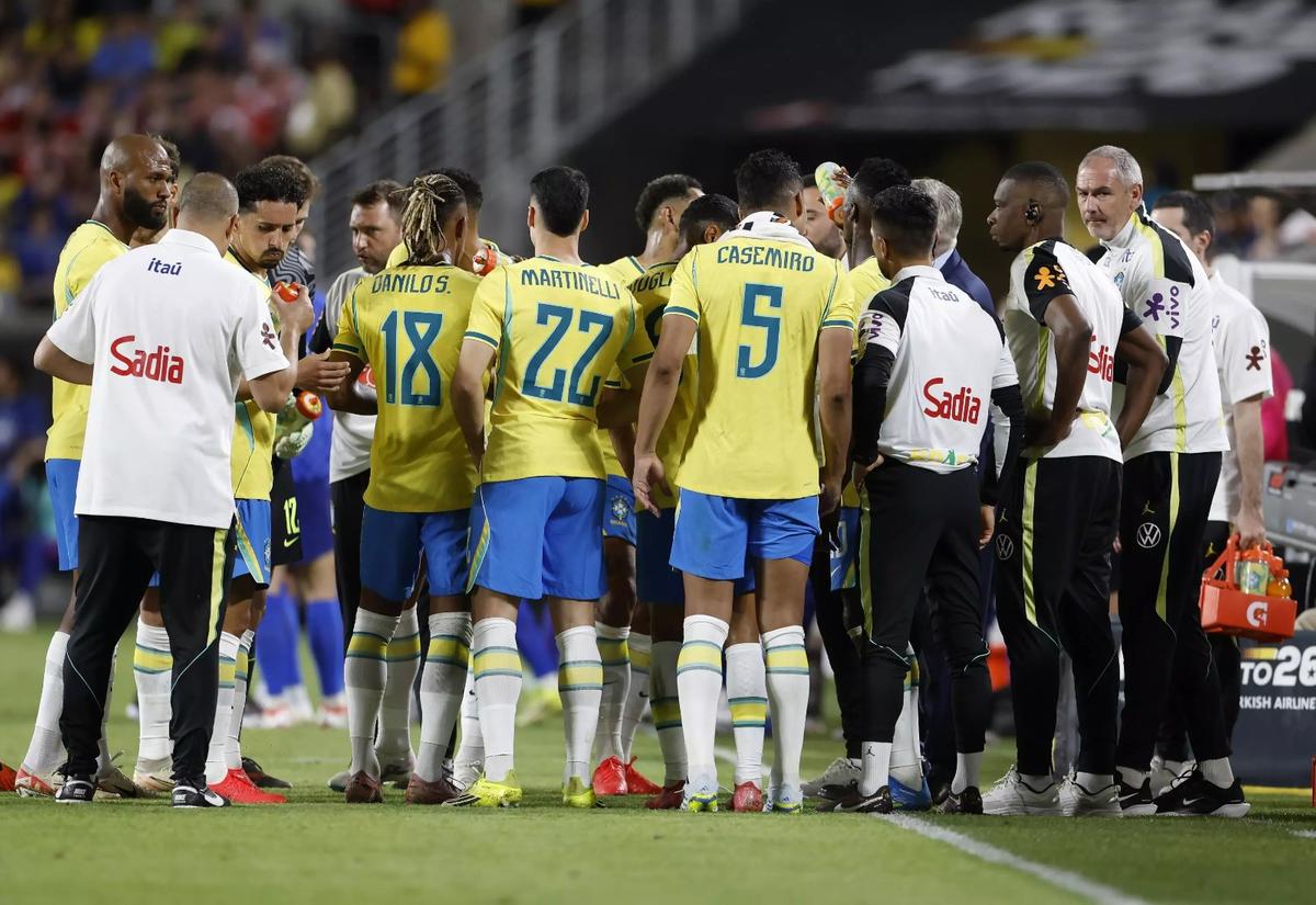 Sem apresentar nada de criativo, Brasil só empatou graças a uma jogada individual de Vini Jr. (Foto/Raphael Ribeiro/CBF)