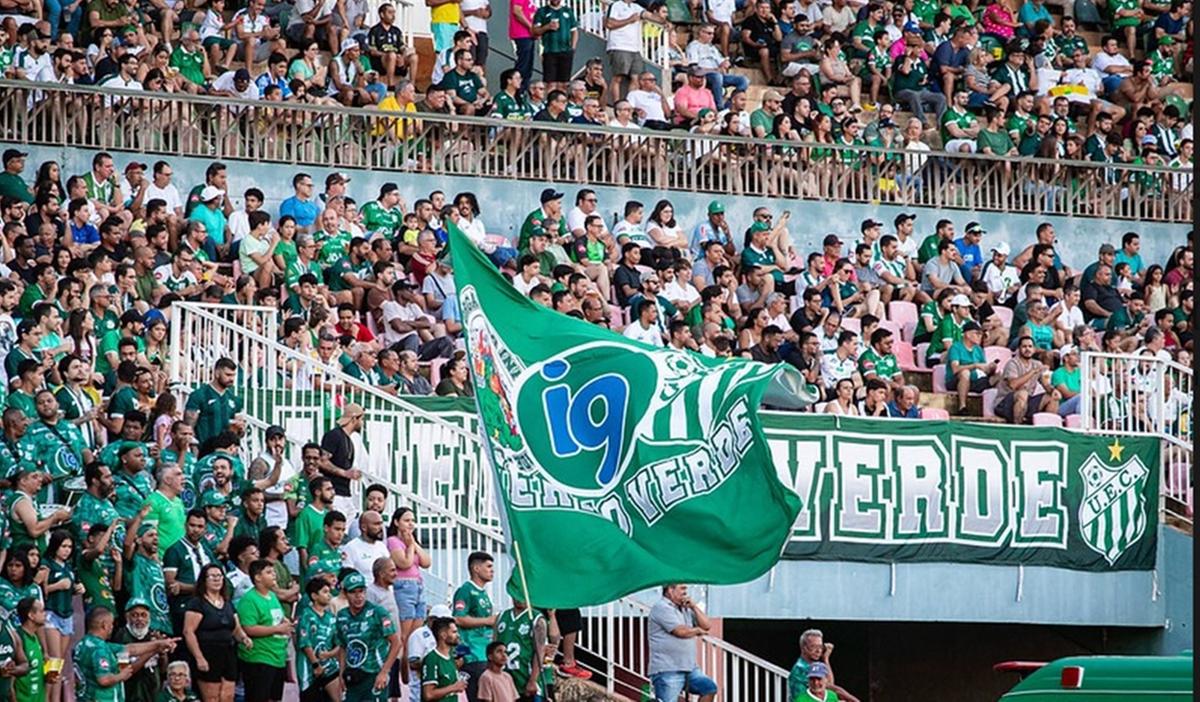 Torcida do Uberlândia EC comemora o grande momento do time na Série D (Foto/Giovanni Mendes/UEC)