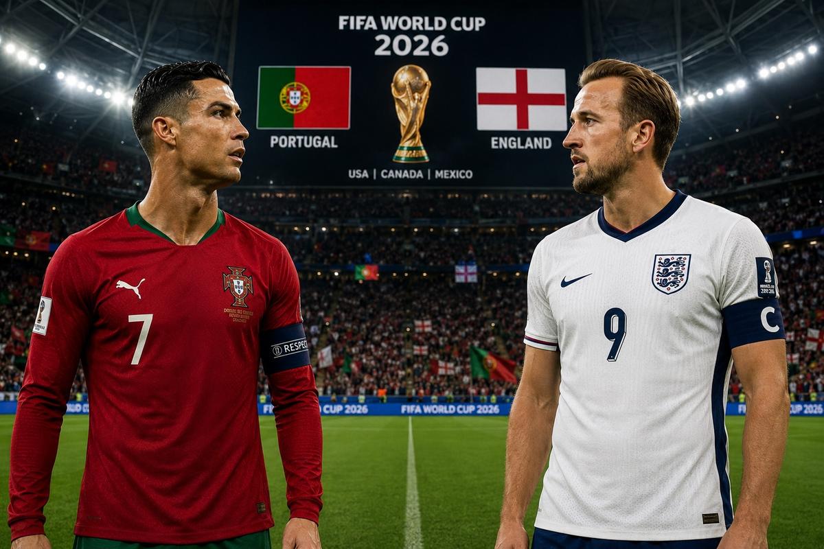 Harry Kane e Cristiano Ronaldo jogam hoje contra Croácia e Congo, respetivamente. (Foto/Montagem)