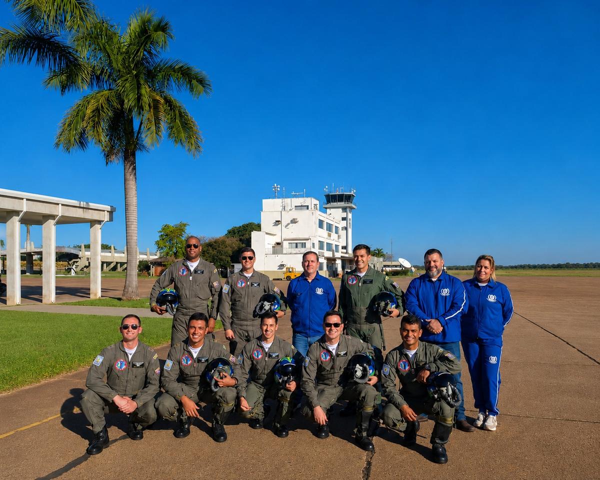A equipe escolar conheceu as instalações da Academia, onde são formados os futuros oficiais da Força Aérea Brasileira (Foto-Divulgação)
