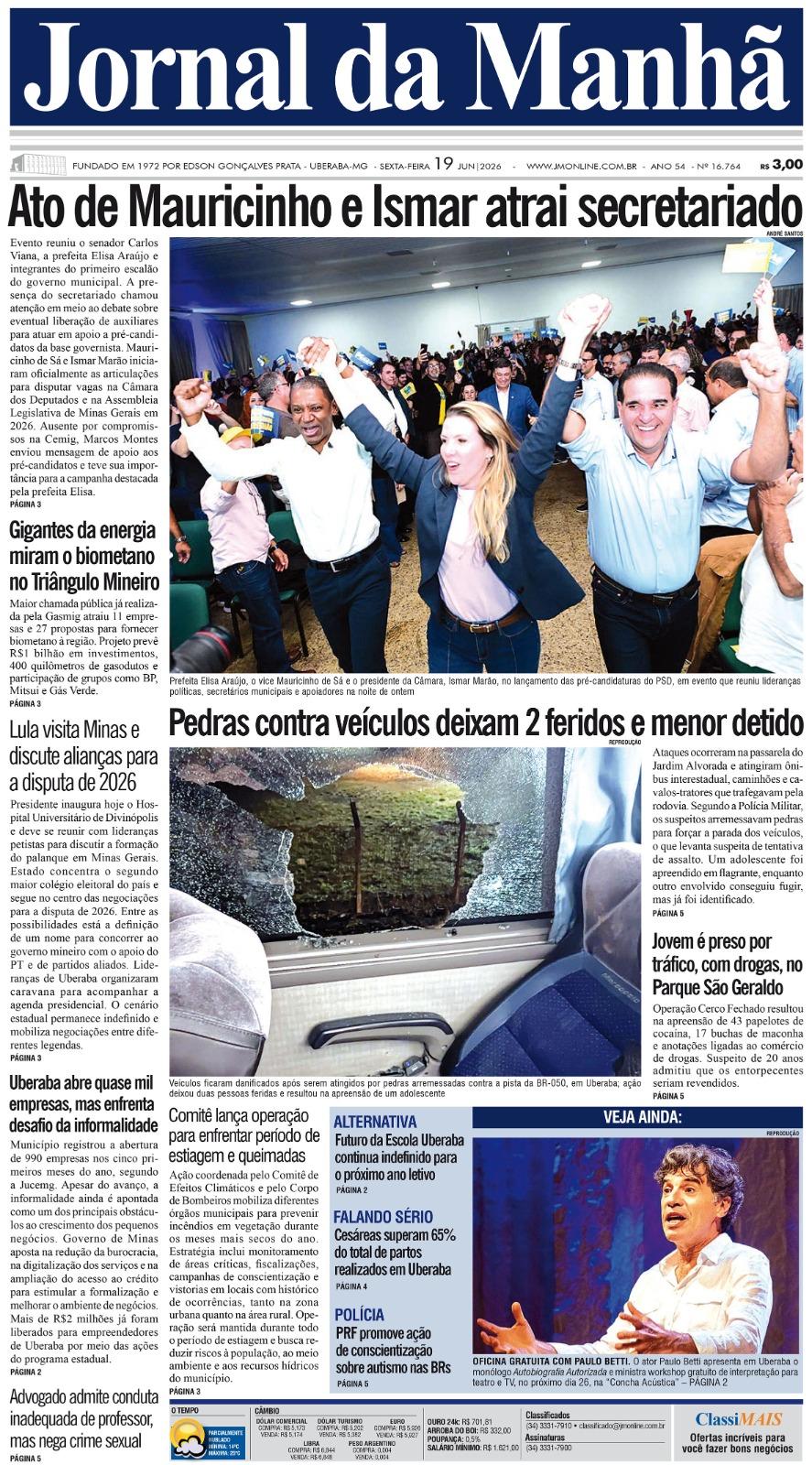 Edição do dia - 19/06/2026