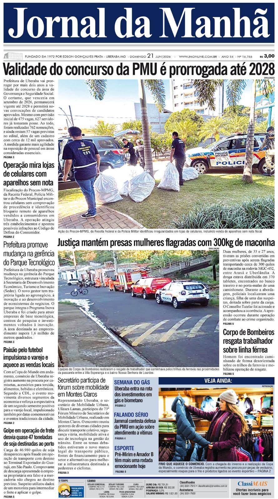 Edição do dia - 21/06/2026