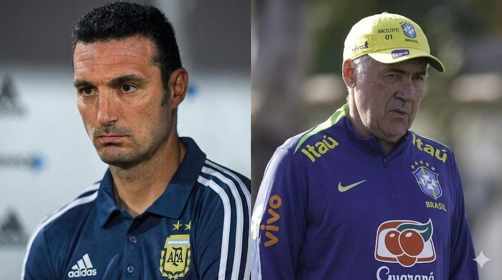 Treinador argentino comentou fala de Ancelotti e destacou entendimento positivo sobre a análise feita pelo comandante brasileiro. (Foto/Montagem)