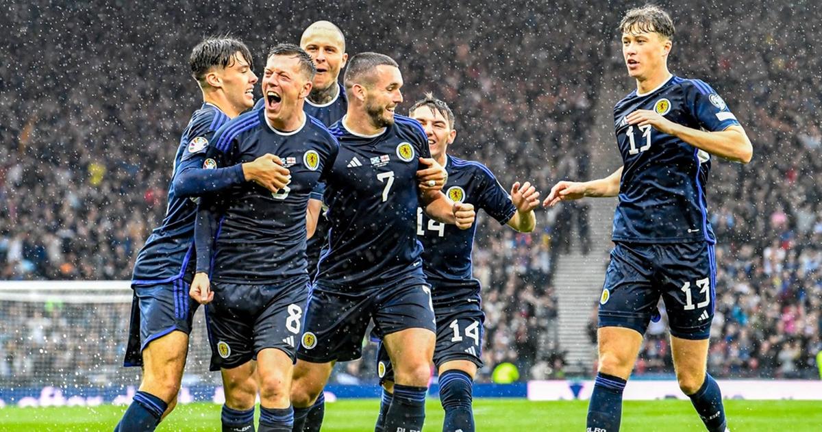 A Escócia é um time que usa muito o vigor físico em suas partidas. (Foto/Icon Sports)