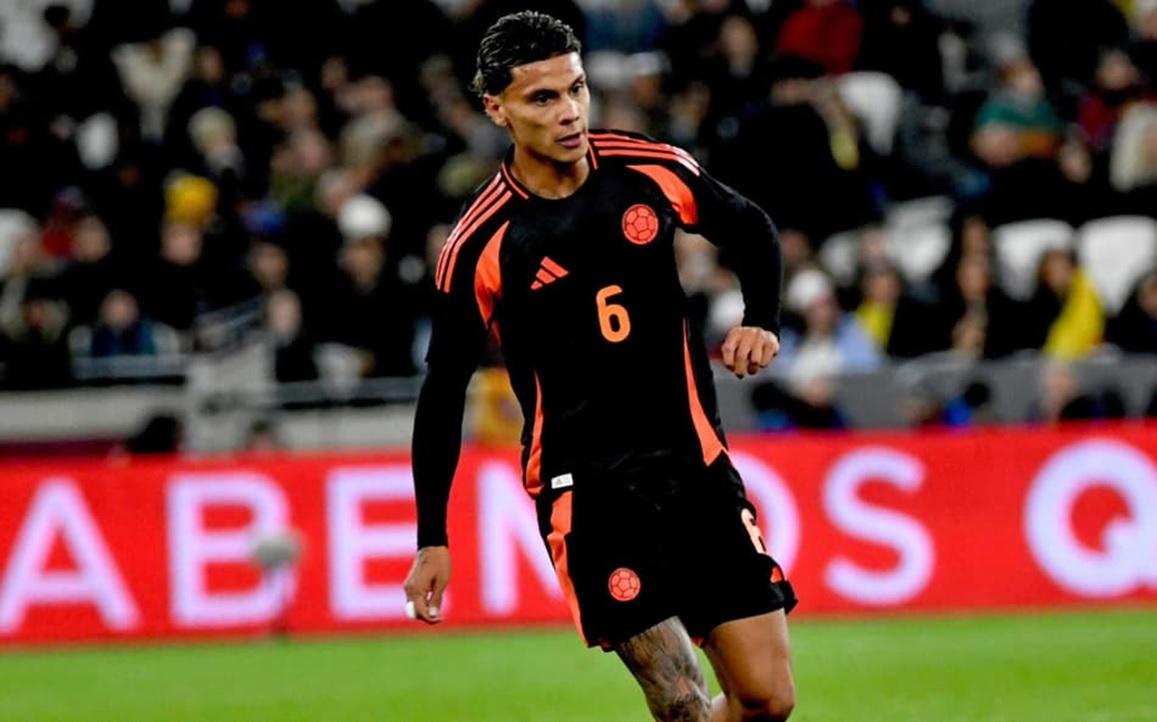 Richard Rios, ex-Palmeiras, é um dos jogadores que defende a Colômbia nesta Copa do Mundo ((Foto Federação Colombiana))