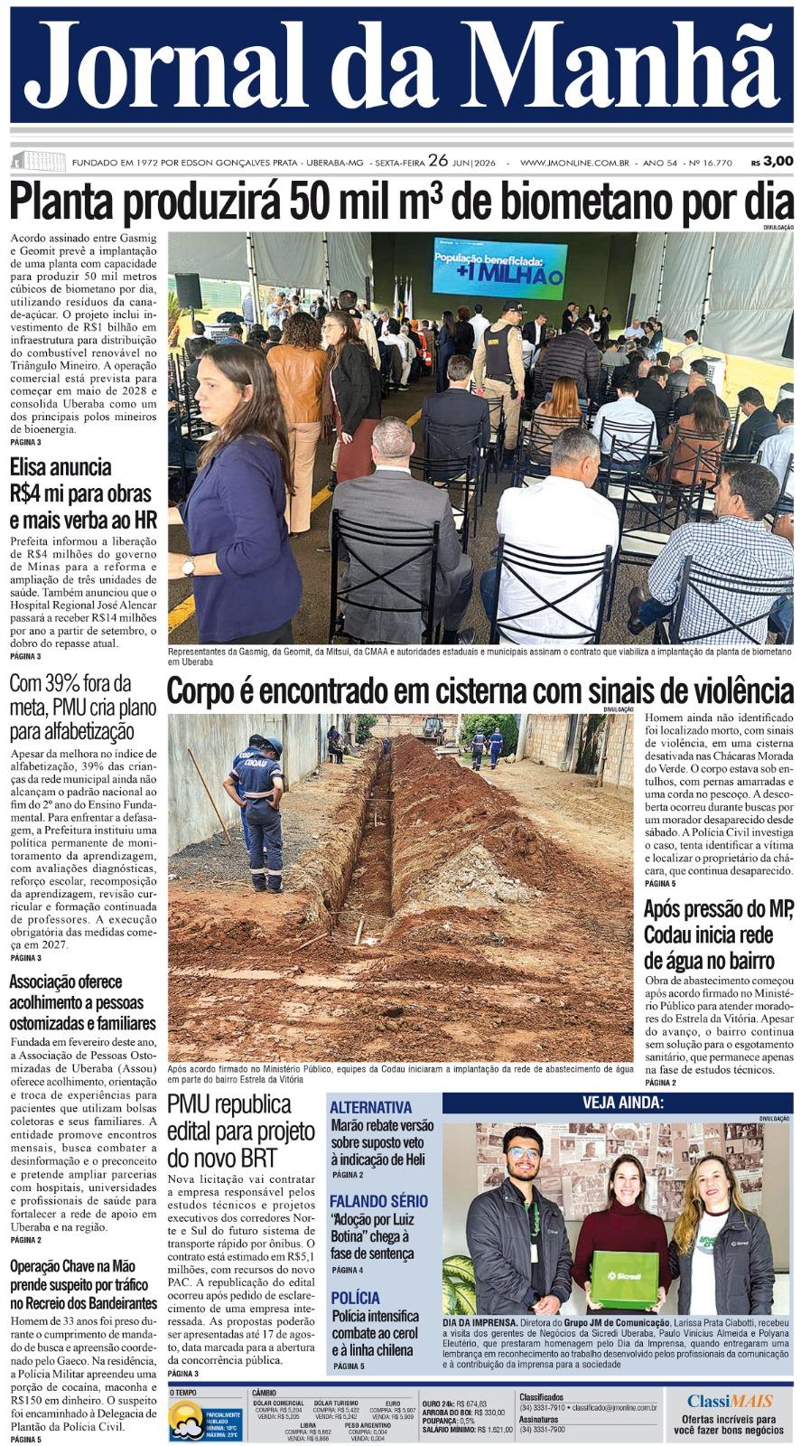 Edição do dia - 26/06/2026