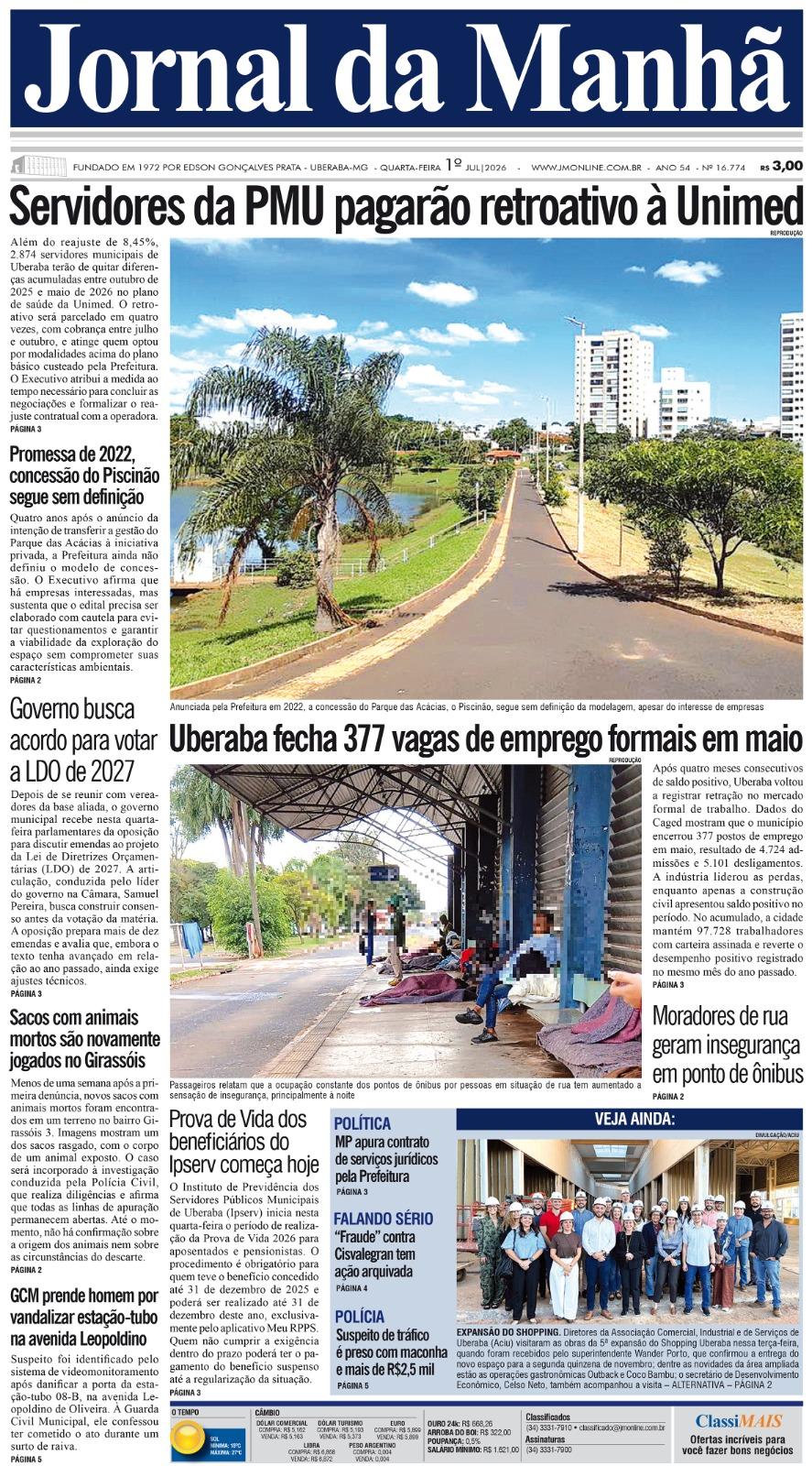 Edição do dia - 01/07/2026