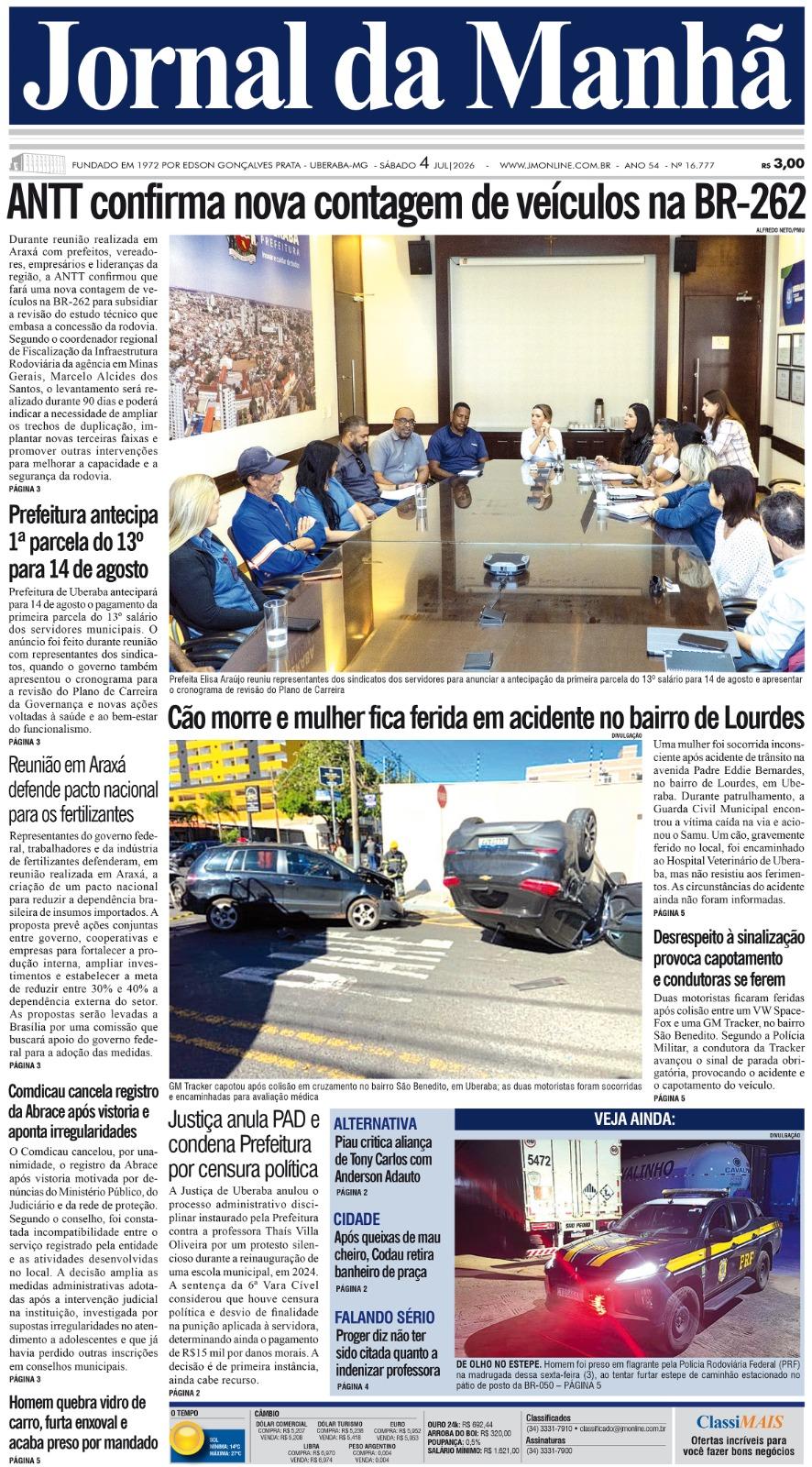 Edição do dia - 04/07/2026