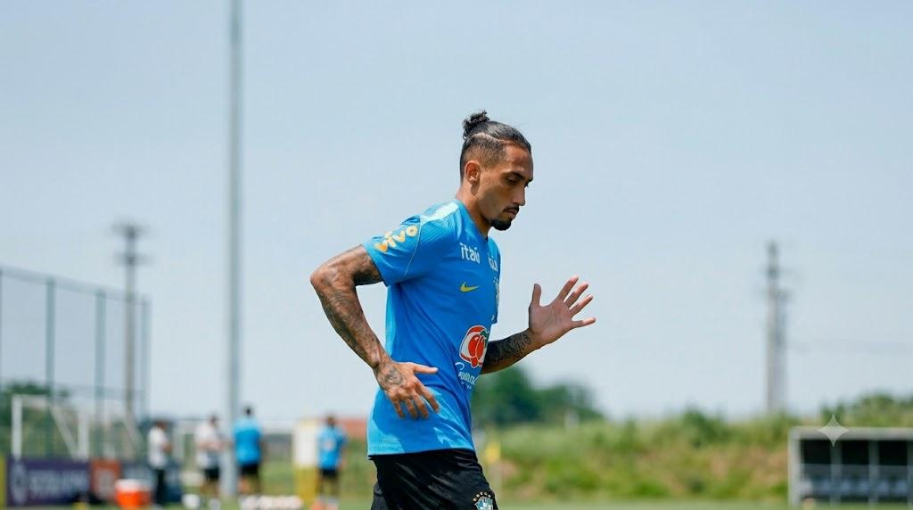 Ancelotti diz que Raphinha poderá atuar por alguns minutos nas oitavas (Foto/Raphael Ribeiro CBF)