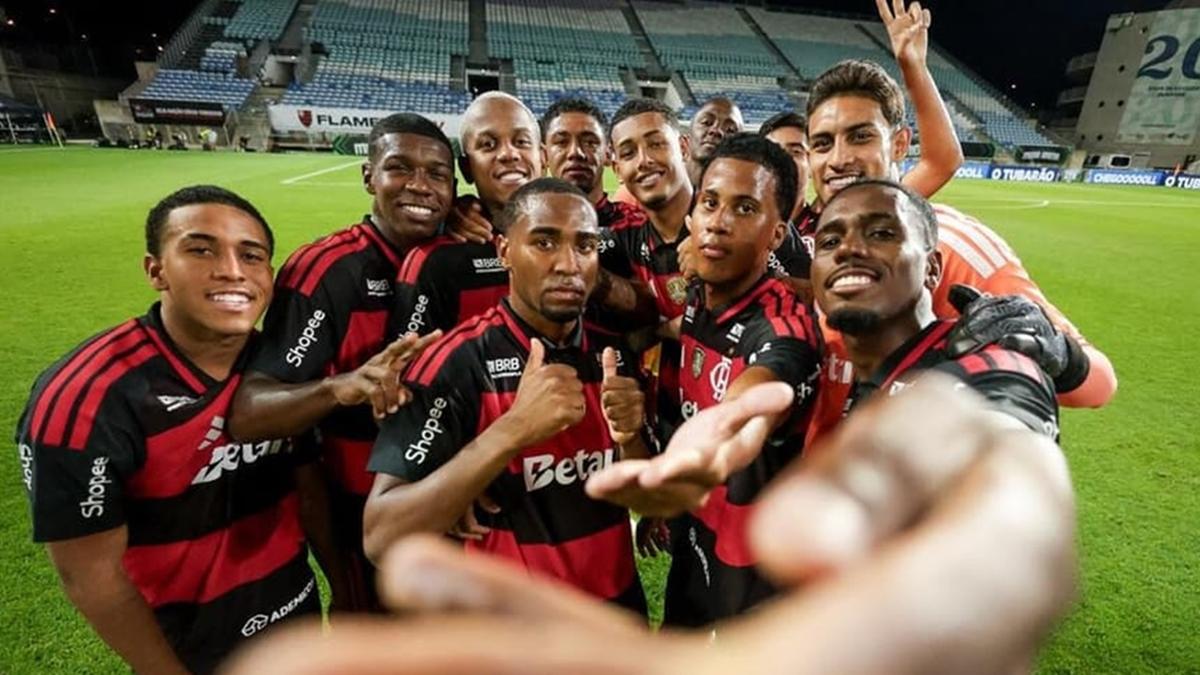 Lorran e Wallace Yan garantiram a vitória do Flamengo por 2 a 0 sobre o Lausanne-Sport. (Foto/Gilvan de Souza – CRF)