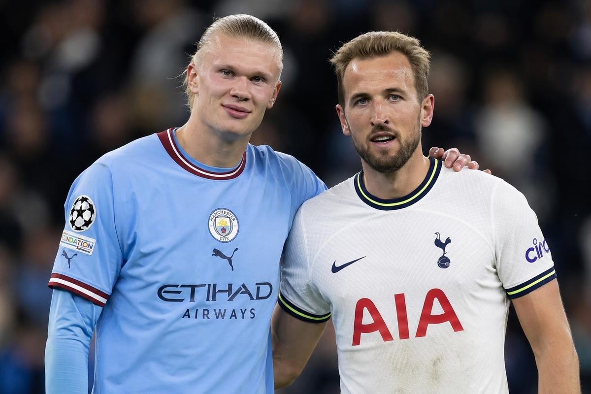 Haaland e Harry Kane lideram suas seleções em jogo que vale vaga entre os quatro melhores da Copa do Mundo. (Foto Montagem)