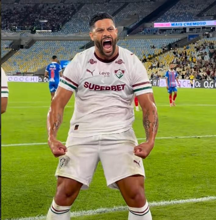 Hulk está liberado para atuar hoje contra o Bragantino (Foto/Instagram Hulk)
