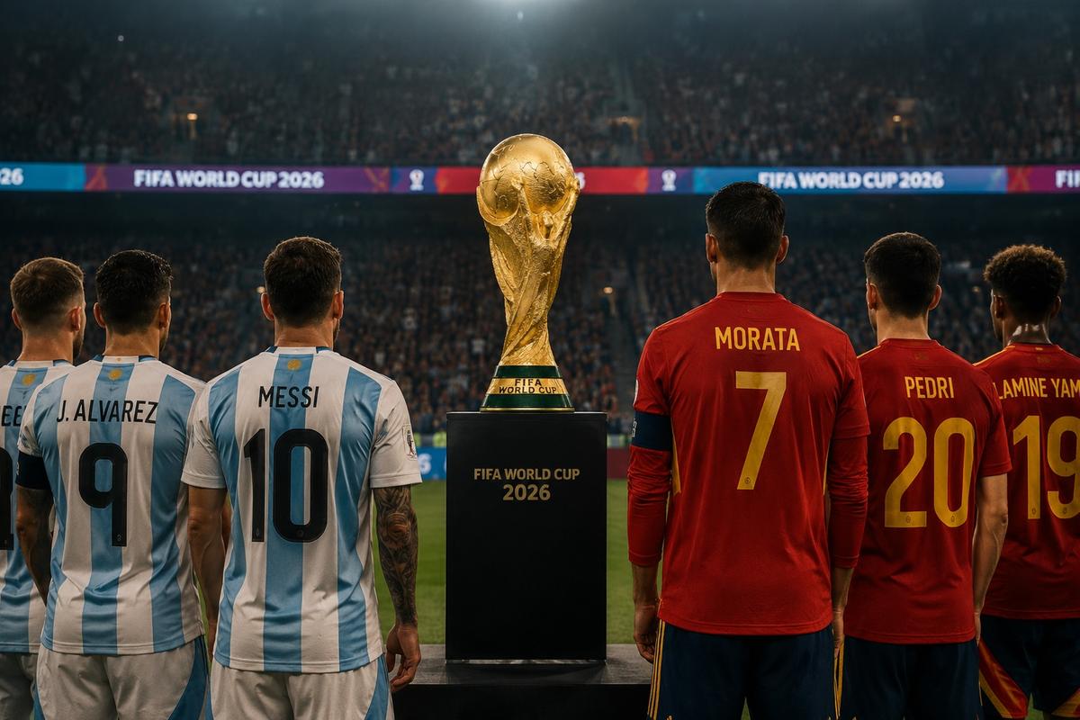 Espanha e Argentina chegam à final invictas e prometem fazer um jogo de tirar o fôlego (Foro/IA)