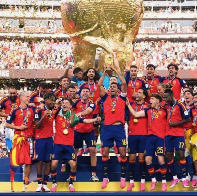 Time da Espanha, campeã da Copa do Mundo de 2026 (Foto/Reprodução)