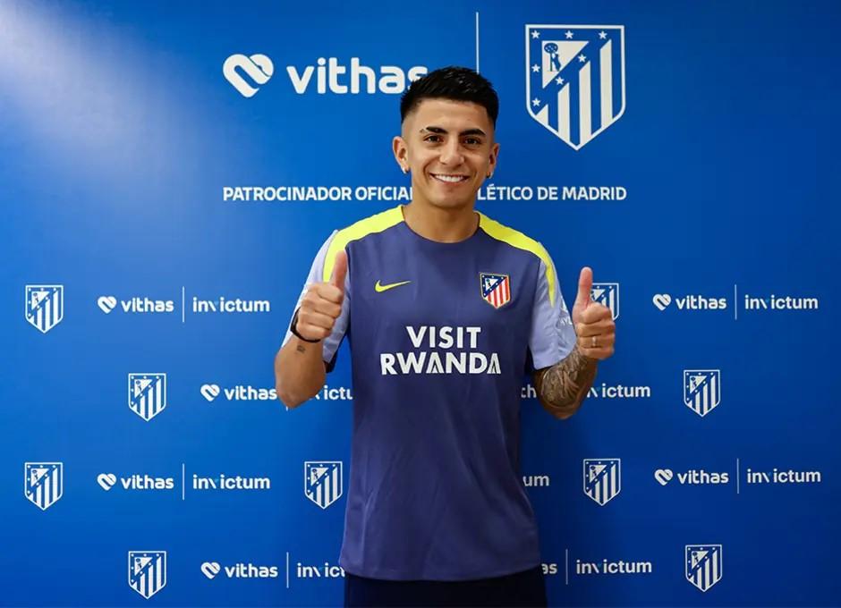 Almada pode ampliar longa lista de negócios entre Flamengo e Atlético de Madrid (Foto/Atlético de Madrid)