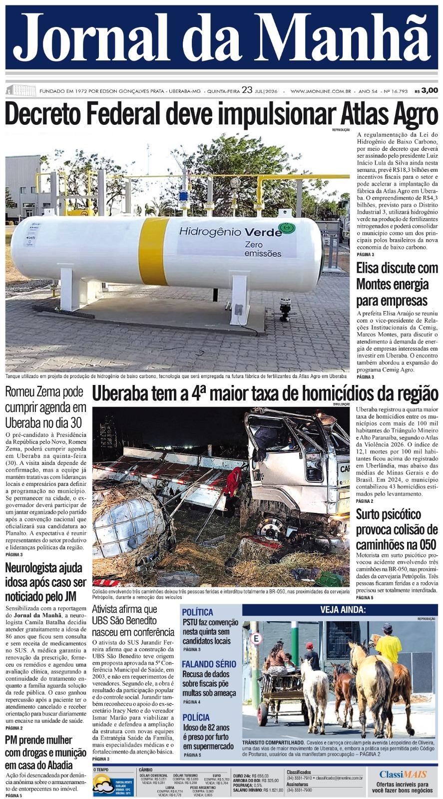Edição do dia - 23/07/2026